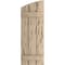 Ekena Millwork Pecky Cypress 3 Board Joined Board-n-Batten w/Elliptical Top Faux Wood Shutters, 16 1/2"W x 32"H SHUBJL16X32PCPR - alternate 10